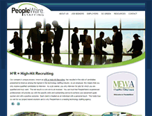 Tablet Screenshot of peoplewarestaffing.com